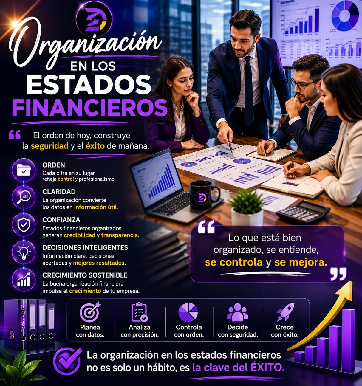 Organización en estados financieros